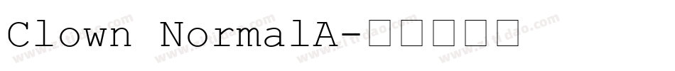 Clown NormalA字体转换